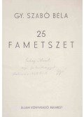 Gy. Szabó Béla - 25 fametszet (dedikált)