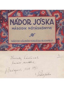 Nádor József - Nádor Jóska második nótáskönyve (dedikált), Budapest 1928 antikvár könyv
