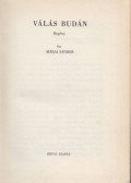 Márai Sándor - Válás Budán