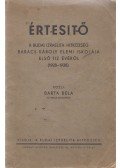 Barta Béla - Értesítő a budai izraelita hitközség Baracs Károly Elemi Iskolája első tít évéről