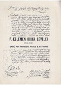 P. dr. Rákos Balázs Raymund - P. Kelemen Didák levelei