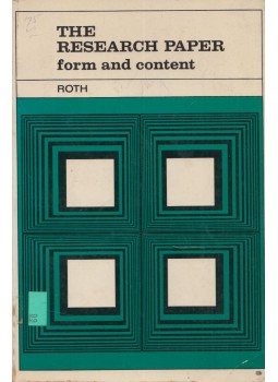 Audrey J. Roth - The research paper: Form and content, Belmont, CA 1968 antikvár könyv