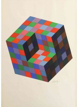 Victor Vasarely - Lebegő színes kockák Victor Vasarely - Lebegő színes kockák, 0 antikvár könyv