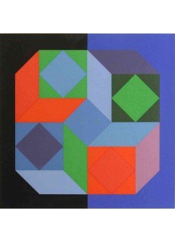 Victor Vasarely - Zöld-piros-kék térkompozíció Victor Vasarely - Zöld-piros-kék térkompozíció, 0 antikvár könyv