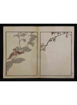 Kono Bairei - Rügyező fán pihenő kismadarak / Virágzó japán cseresznyefa ág,  0 antikvár könyv