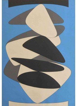 Victor Vasarely - Kék-szürke-fekete kompozíció Victor Vasarely - Kék-szürke-fekete kompozíció, 0 antikvár könyv