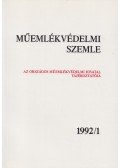 F. Mentényi Klára - Műemlékvédelmi szemle 1992/1