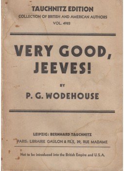 P. G. Wodehouse - Very Good, Jeeves P. G. Wodehouse - Very Good, Jeeves, Leipzig 1931 antikvár könyv