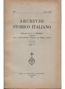 Niccoló Rodolico - Archivo Storico Italiano 436. Disp. IV., Firenze 1962 antikvár könyv