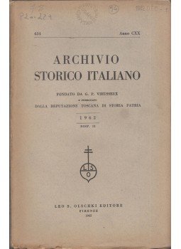 Niccoló Rodolico - Archivo Storico Italiano 434. 1962 Disp. II., Firenze 1962 antikvár könyv