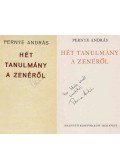 Pernye András - Hét tanulmány a zenéről (dedikált)