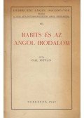 Gál István - Babits és az angol irodalom (dedikált)