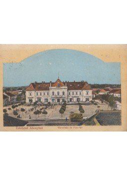 - Üdvözlet Abonyból - Városház és Piac-tér (képeslap) - Üdvözlet Abonyból - Városház és Piac-tér (képeslap), 0 antikvár könyv