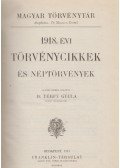 Dr. Térfy Gyula - 1918. évi törvénycikkek és néptörvények