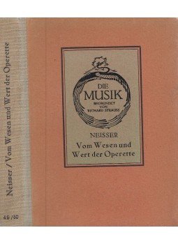 Neisser, Arthur - Vom Wesen und Wert der Operette, Leipzig 0 antikvár könyv