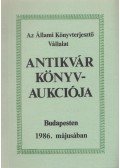 Kárpáti Miklós - Az Állami Könyvterjesztő Vállalat antikvár könyvaukciója Budapesten 1986. májusában