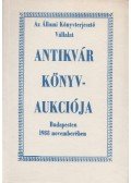 Kárpáti Miklós (szerk.) - Az Állami Könyvterjesztő Vállalat antikvár könyvaukciója Budapesten 1988. novemberében