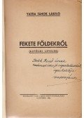Vajda János László - Fekete földekről (Dedikált)