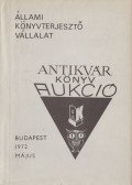 Hoffmann Ferenc (szerk.) - Állami Könyvterjesztő Vállalat antikvár könyvaukció - 1972 Május
