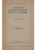 Göbl László - A magyar szótárirodalom hatása az oláhra (dedikált)