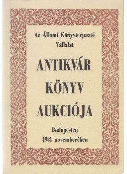 Dr. Kollin Ferenc, Kundi Erzsébet - Antikvár könyvek katalógusa XV., Budapest 1981 antikvár könyv