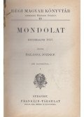 Heinrich Gusztáv,Somogyi Gedeon - Mondolat