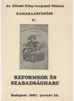 Kárpáti Miklós - Az Állami Könyvterjesztő Vállalat kamaraárverése II., BUdapest 1987 antikvár könyv
