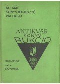 Hoffmann Ferenc (szerk.) - Állami Könyvterjesztő Vállalat antikvár könyvaukció - 1973 November