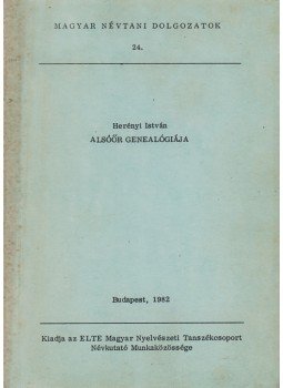 Herényi István - Alsóőr genealógiája (Dedikált), Budapest 1982 antikvár könyv