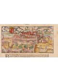  - Buda fametszetű látképe – Bude, appellée vulgairement Ofen. Sebastien Münster „Cosmographia”-jából (1552)