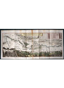  - Az 1664. évi szentgotthárdi csata látképe Matthäus Merian "Theatrum Europeum" című monumentális művéből (1692), Frankfurt am Main 1692 antikvár könyv