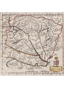 Moll, Herman - Hungary, Hungaria. Herman Moll londoni térképész Magyarország-térképe (1695), London 1695 antikvár könyv