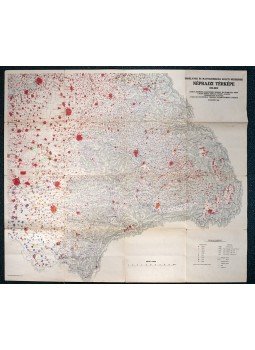  - Erdély és Magyarország keleti részeinek néprajzi térképe 1910-ben (1940), Budapest 1940 antikvár könyv