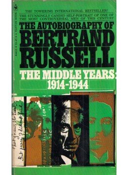  - The Autobiography of Bertrand Russel: The Middle Years: 1914-1944, New York, New York 1969 antikvár könyv