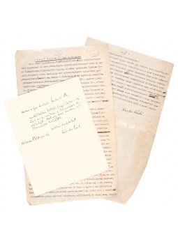 Kardos László - Kardos László Nyugat-ban megjelenő könyvkritikájának aláírt kézirata Gellért Oszkár javításaival (1931), Debrecen 1931 antikvár könyv