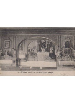  - Az 1761-ben megáldott pirasita-kápolna belseje (képeslap), Budapest 0 antikvár könyv