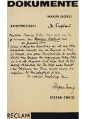 Maxim Gorki,Stefan Zweig - Briefwechsel
