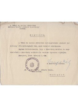 Varga Béla - A "Náci és nyilas rémtettek kivizsgálására alakult bizottság" titkári kinevezése (1945), Budapest 1945 antikvár könyv