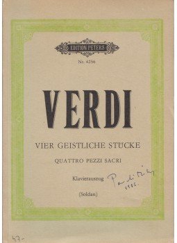 Kurt Soldan, Giuseppe Verdi - Vier geistliche Stücke Kurt Soldan, Giuseppe Verdi - Vier geistliche Stücke, Leipzig 0 antikvár könyv