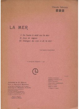CLAUDE DEBUSSY - La mer CLAUDE DEBUSSY - La mer, Paris 0 antikvár könyv