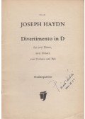 Joseph Haydn - Divertimento in D