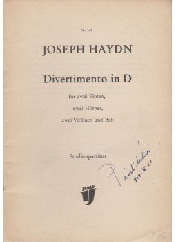 Joseph Haydn - Divertimento in D Joseph Haydn - Divertimento in D, 0 antikvár könyv