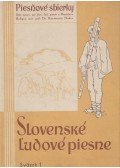 Konstantin Hudec - Slovenske L'Udove Piesne - Svazok I.