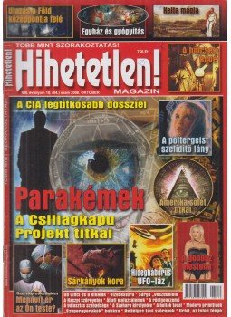 Szűcs Róbert - Hihetetlen! magazin 2008. október Szűcs Róbert - Hihetetlen! magazin 2008. október, Budapest 2008 antikvár könyv
