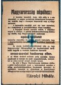 Károlyi Mihály - Magyarország népéhez! A kormány lemondott [Plakát] (1919)