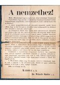 IV. Károly - A nemzethez! Hála a Mindenhatónak, békét kötöttünk Ukrániával [Plakát] (1918)