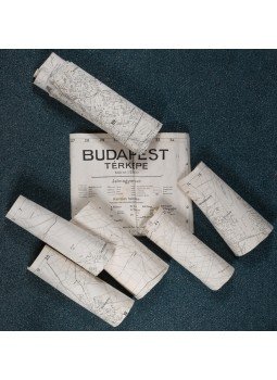  - Budapest titkos minősítésű térképe (Számozott) (1950), Budapest 1950 antikvár könyv