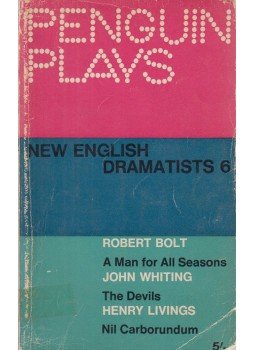 Robert Bolt, John Whiting, Henry Livings - New English Dramatists 6., London 1967 antikvár könyv