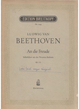  - Ludwig van Beethoven: An die Freude, Leipzig 0 antikvár könyv