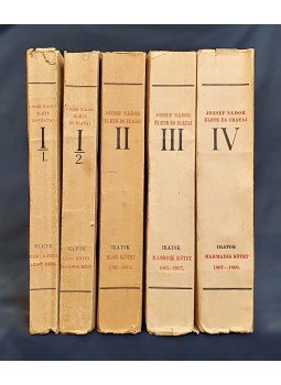 Domanovszky Sándor - József nádor élete és iratai I–IV. [Teljes mű, 5 kötetben], Budapest 1925 antikvár könyv